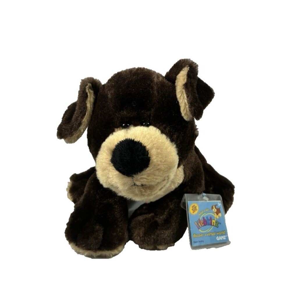 GANZ Webkinz Mocha Pup HM348 Stuffed Animal Puppy Dog Plush Unused Code New